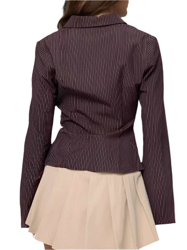 Vaultti Pinstripe Blouse