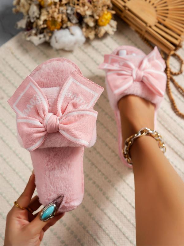 Vaultti Plush Bow Slippers